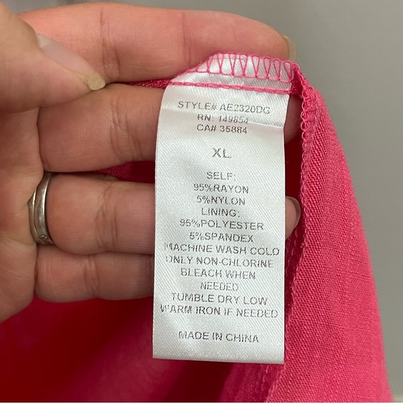 NWT Anthropologie Sadie & Sage Pink Rayon Flowy OpenBack Pencil Midi Dress XL - Picture 6 of 6